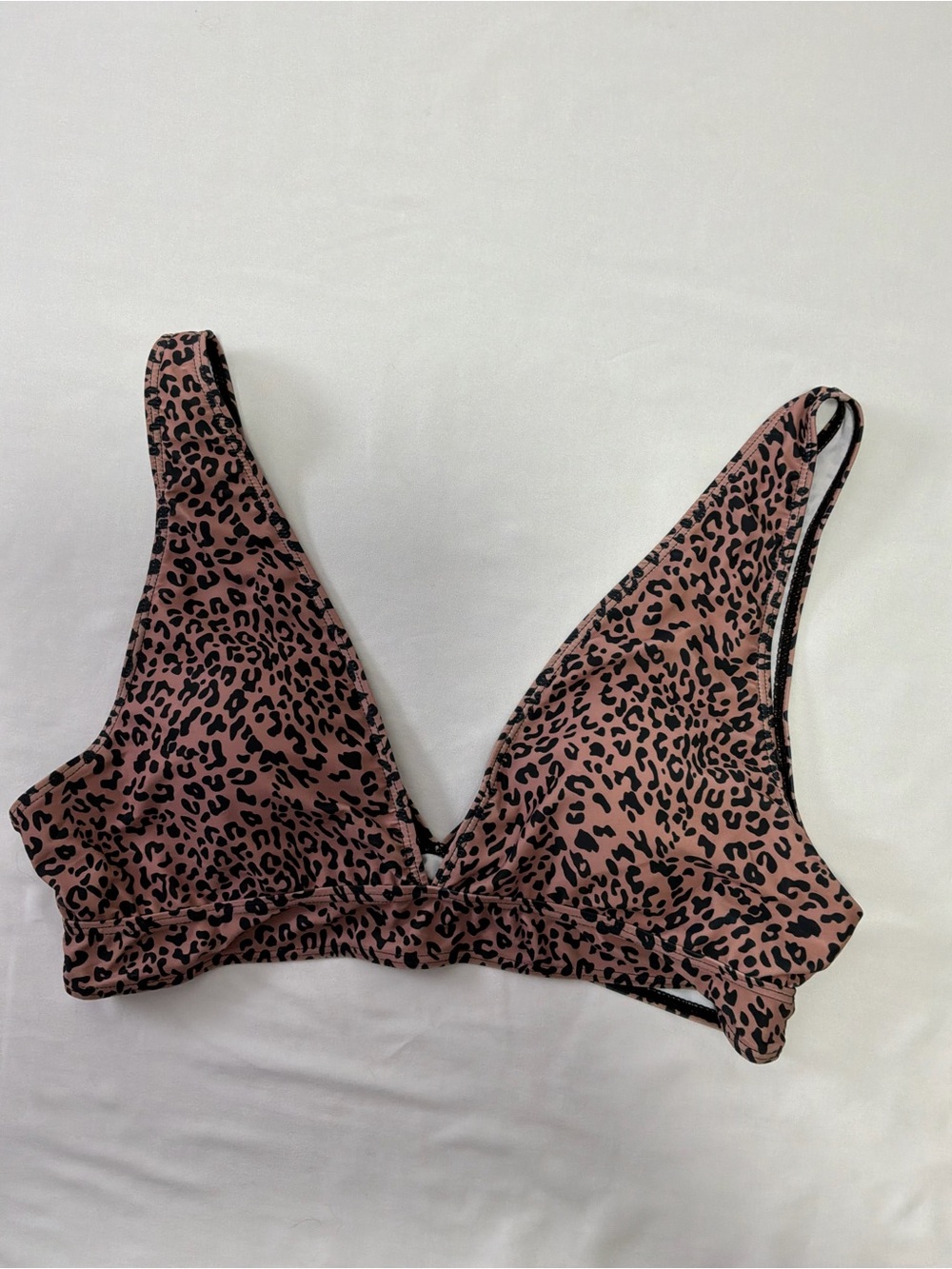 HALARA Pink Leopard Print Swim Top